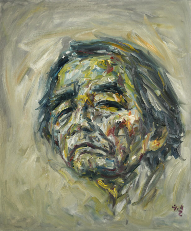 Kwun Suncheol, 나 Self-portrait, 2014, Oil on canvas, 72.8 x 60.5cm