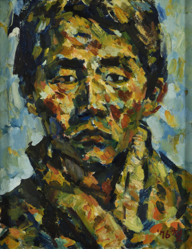 Kwun Suncheol, 자화상 Self-portrait, 1976, Oil on canvas, 41.2 x 32cm