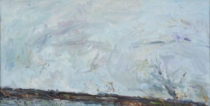 Kwun Suncheol, 파리의 우울 Paris's Gloomy, 1990, Oil on canvas, 40 x 80cm