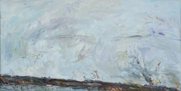 Kwun Suncheol, 파리의 우울 Paris's Gloomy, 1990, Oil on canvas, 40 x 80cm