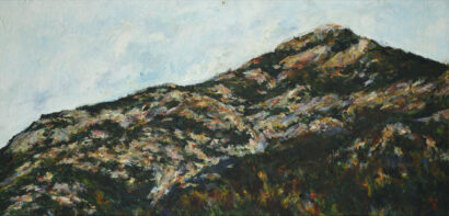 Kwun Suncheol, 용마산 Yongma Mountain, 1987, Oil on canvas, 50 x 100cm