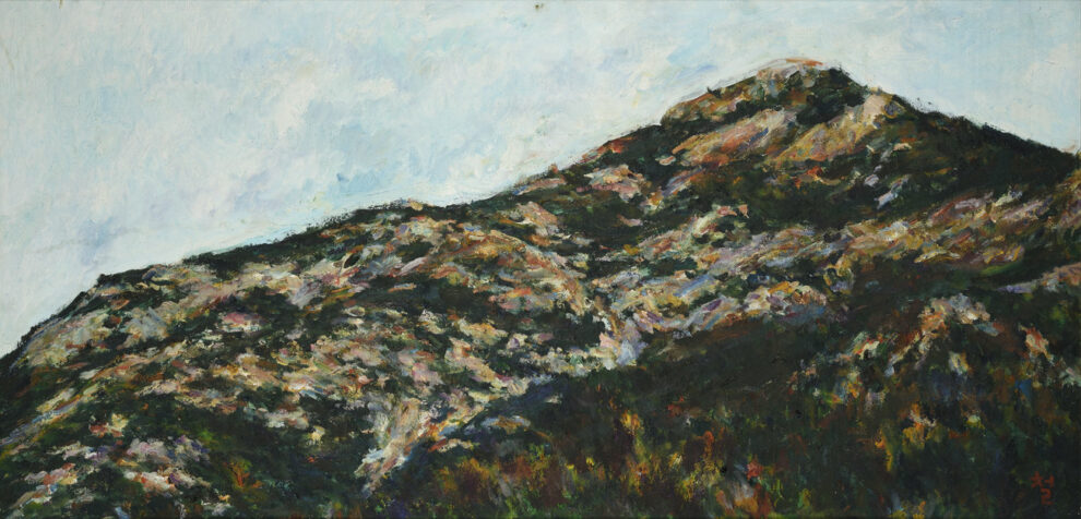 Kwun Suncheol, 용마산 Yongma Mountain, 1987, Oil on canvas, 50 x 100cm