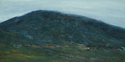 Kwun Suncheol, 뫼, 해그름 Mountain, Sunset, 2003, Oil on canvas, 50 x 100cm