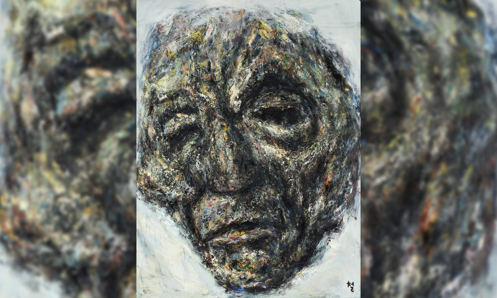Kwun Suncheol, Face, 2010, Oil on canvas, 260 x 194cm