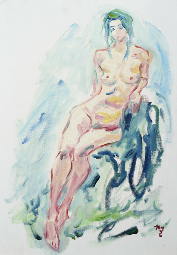 Kwun Suncheol, 누드 Nude, 2011, Oil on canvas, 55 x 38cm
