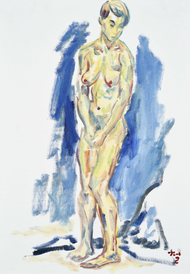 Kwun Suncheol, 누드 Nude, 2002, Oil on canvas, 55 x 38cm