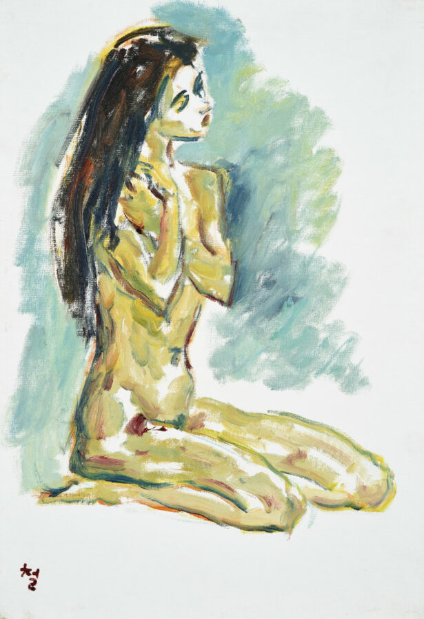 Kwun Suncheol, 누드 Nude, 2001, Oil on canvas, 55 x 38cm