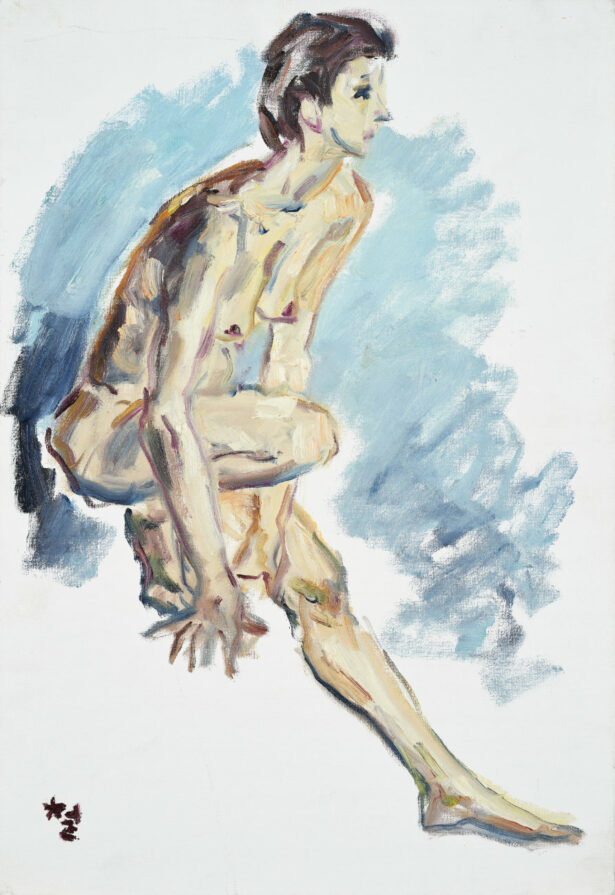 Kwun Suncheol, 누드 Nude, 2001, Oil on canvas, 55 x 38cm