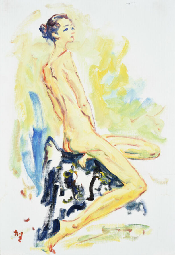 Kwun Suncheol, 누드 Nude, 2010, Oil on canvas, 55 x 38cm