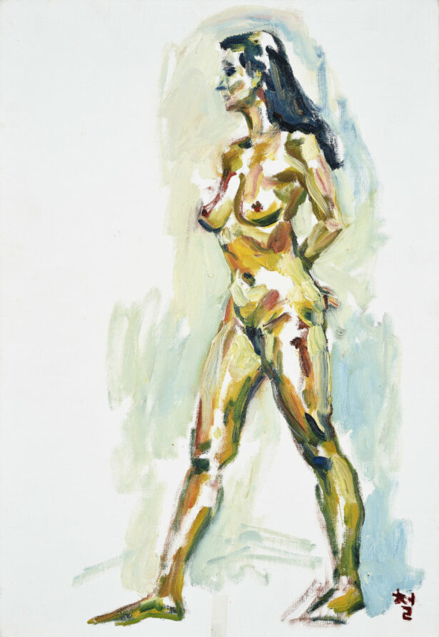 Kwun Suncheol, 누드 Nude, 2000, Oil on canvas, 55 x 38cm