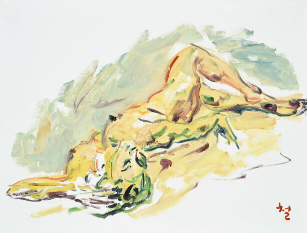 Kwun Suncheol, 누드 Nude, 2003, Oil on canvas, 46 x 61cm