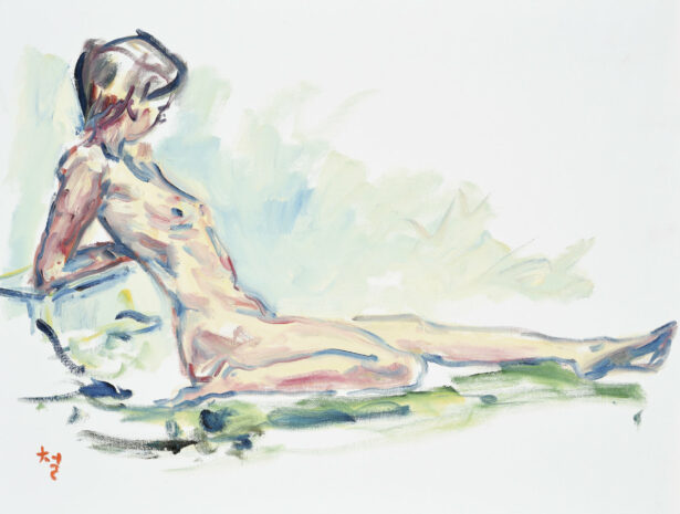Kwun Suncheol, 누드 Nude, 2005, Oil on canvas, 46 x 61cm