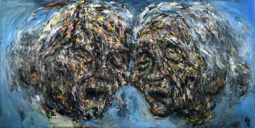 Kwun Suncheol, 부부 Husband and Wife, 2007-2015, Oil on canvas, 200 x 400cm