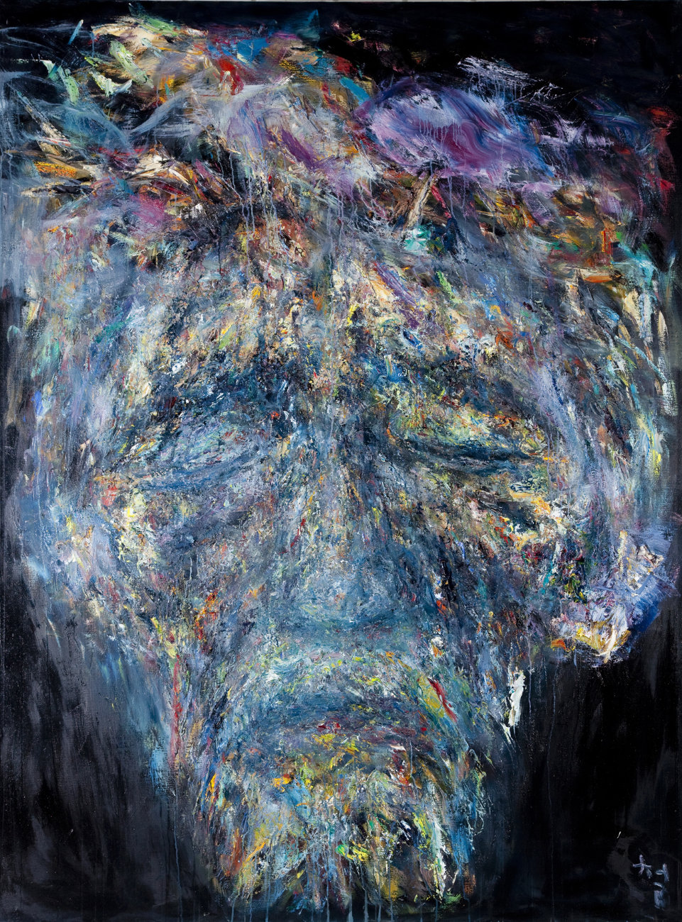 Kwun Suncheol, 얼굴 Face, 2010, Oil on canvas, 260 x 194cm